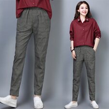 裤子2021年秋季纯色时尚显瘦修身百搭优雅口袋潮流简约，女装裤子，奕阳依阁