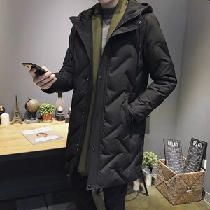 2021新款中长款羽绒服男士冬季加厚外套潮牌DS275T图片