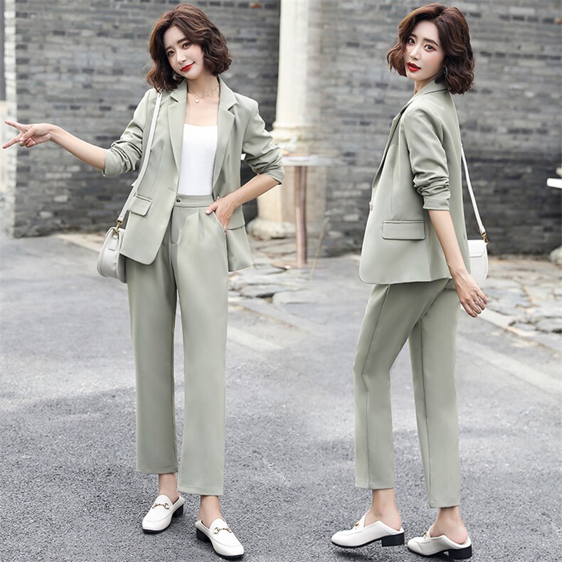 小西装气质套装女初秋二件时尚贵夫人时髦洋气休闲韩版外套两件套，女装套装/套裙，辉之琳