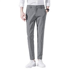 男士休闲裤修身九分男裤秋季薄款裤韩版长裤小脚西裤男Z1913，男装西裤，星座509