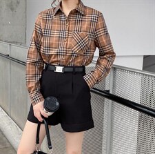 加绒衬衫，女装衬衫，依伊贝诺