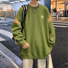 Y5031P45港风圆领卫衣男宽松长袖T恤打底衫外套，男装T恤，星座1204-3