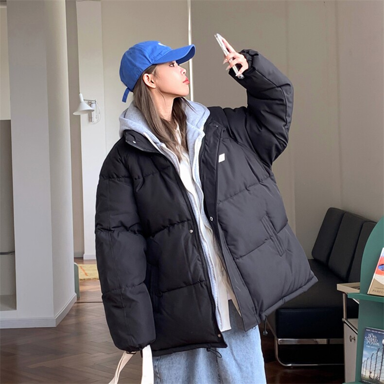 2025新款假两件棉服连帽棉衣男女面包服加厚棉袄外套3314-P80,男装棉衣,星座207