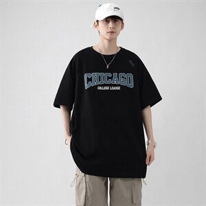 22年高品质港风纯短袖T恤珠地潮牌风美式街头风ZDY3401-P45图片
