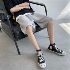 夏季休闲短裤男宽松直筒港风ins百搭韩版潮流运动五分裤D300-p30,男装牛仔裤,星座1008-2