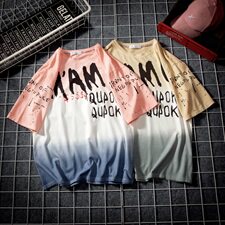 2021夏季新款短袖t恤男宽松T恤男装衣服日系网格A313-5358-P45，男装T恤，电商A313