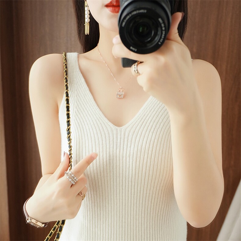 2025年秋季常规坑条吊带时尚百搭通勤，女装背心吊带，戎洋