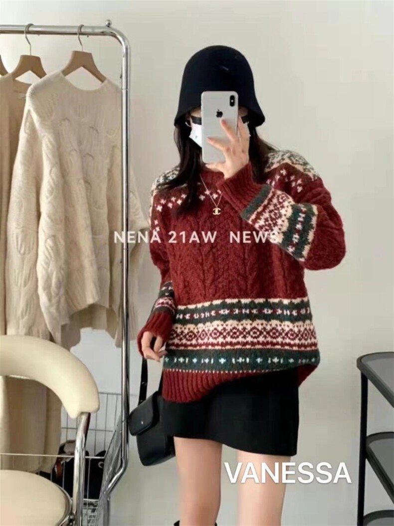 圣诞款毛衣，女装针织衫/毛衣，VANESSA