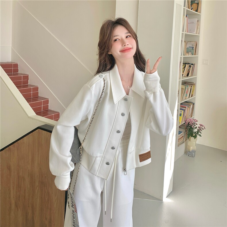 现货春装曼巴棉韩系外套阔腿裤休闲套装2602P195K315,女装套装/套裙,2C219