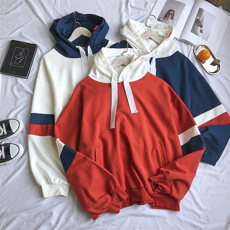 A003-HW001-P45男士宽松拼接袖卫衣港仔平铺，男装卫衣，电商A003