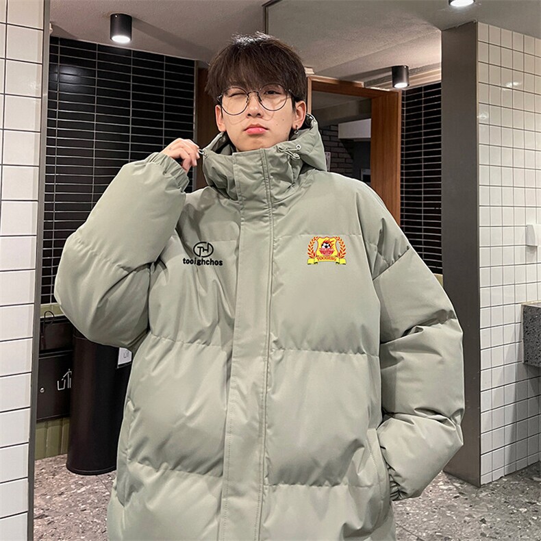 现货抖音得物可供视频三防加厚羽绒连帽棉衣外套面包棉服85533,男装棉衣,电商A486