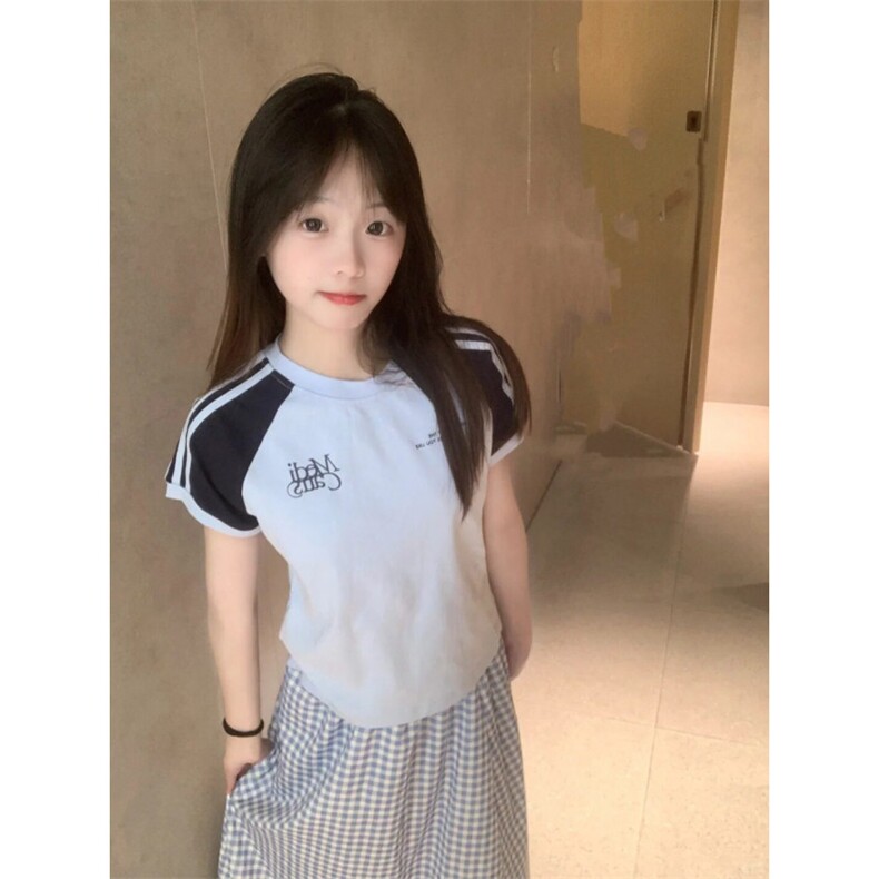 H0694-P35弹力修身正肩时尚短袖T恤女,女装T恤,星座617A-2