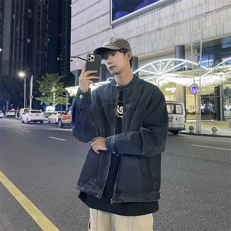 A1008P75秋冬新款青年男生休闲日系港风潮男外套夹克,男装夹克,星座512-6
