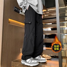 小牛津高腰男直筒加绒保暖休闲裤K001AL-特P32/常规K002AL-特P25，男装棉衣，电商A007