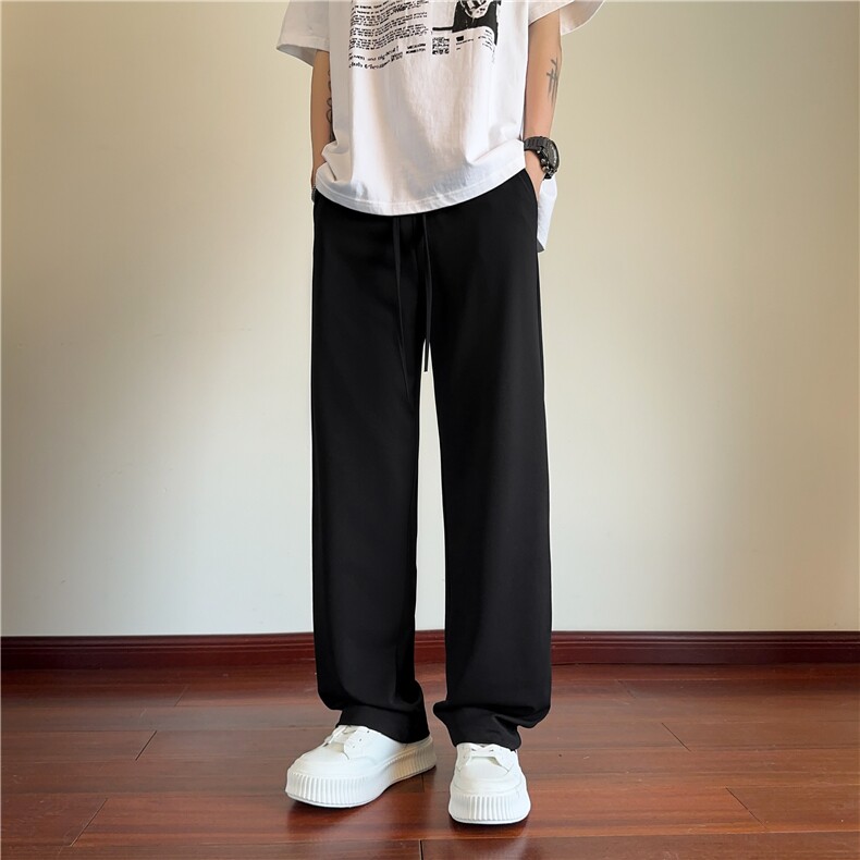 搭配神裤！！运动裤男冰丝休闲春夏宽松百搭直筒裤K2511*P35控58,男装休闲裤,星座227-1