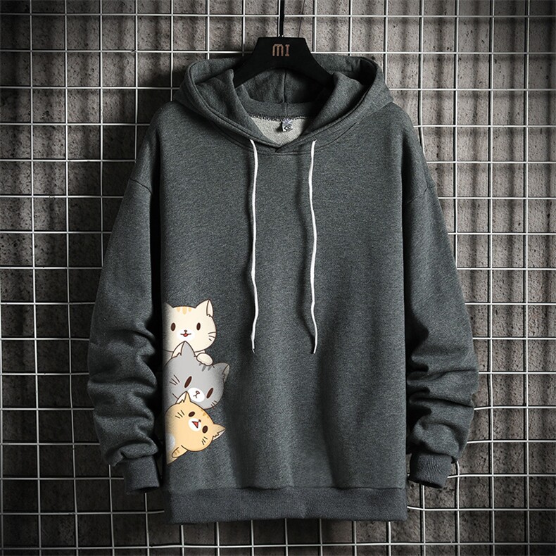 WY2164-P35加绒款-P40纯连帽卫衣男大码运动帽衫宽松薄网格,男装卫衣,电商A040A