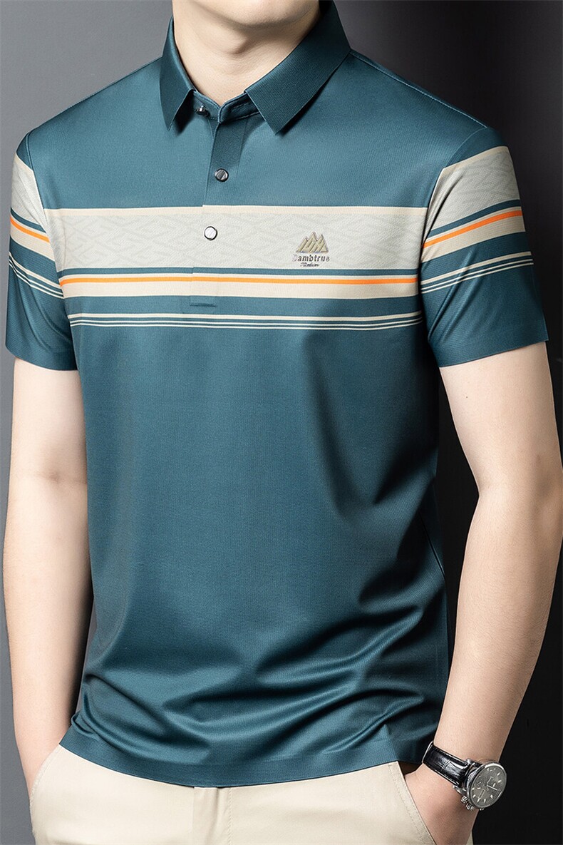 R-GS59962夏季男士新款短袖T恤青年修身体恤商务休闲POLO衫,男装Polo衫,电商B360