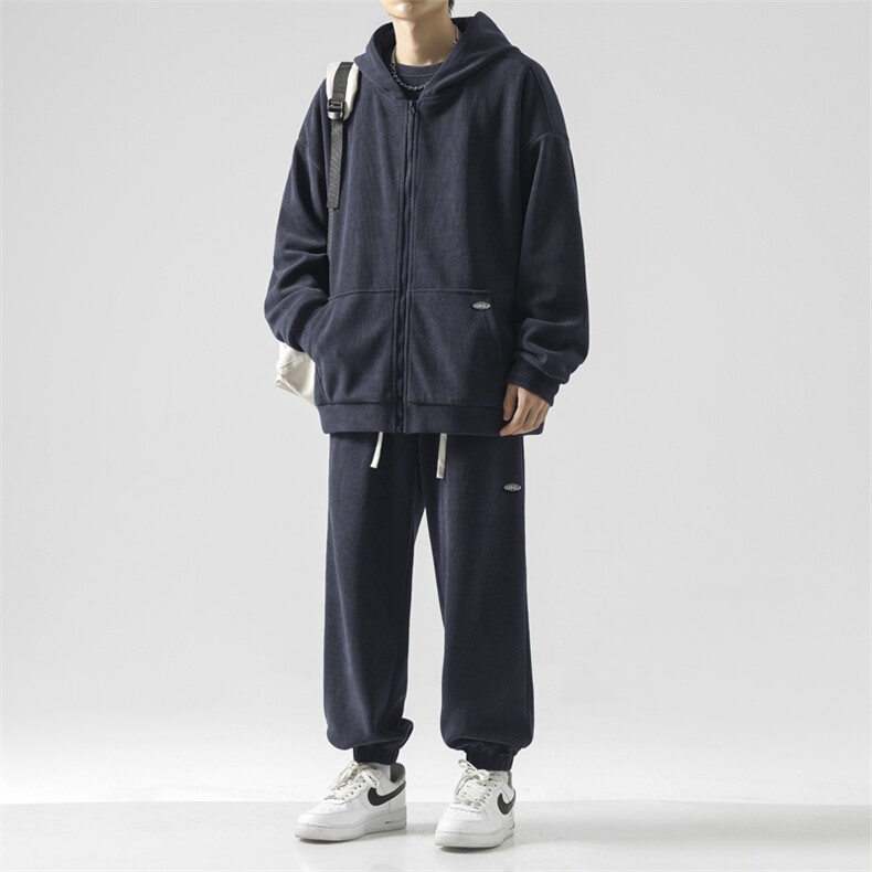 宽松休闲三件套潮流新品套装坠感亲肤简约SJT873-特批176,男装休闲套装,星座718