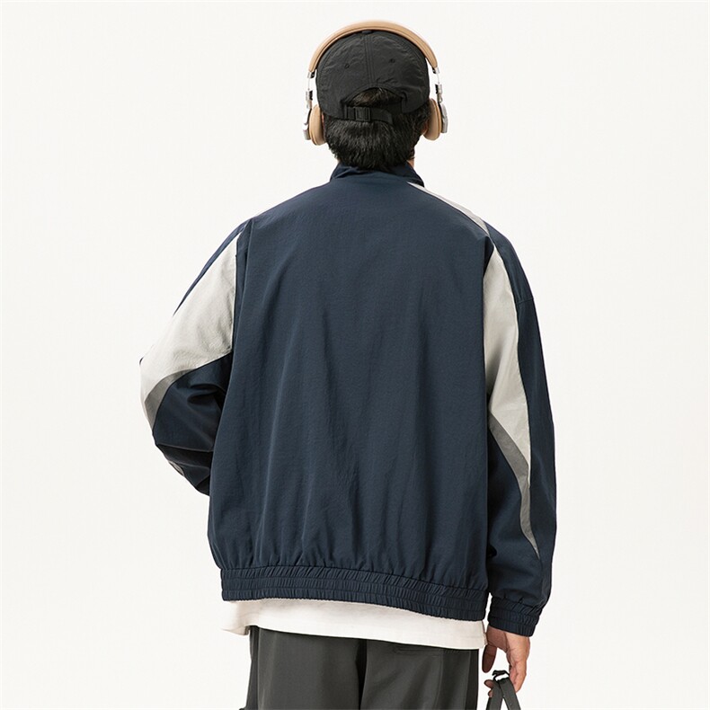 2025秋季新款男装日系潮牌拼色印花宽松夹克外套JK602-F119,男装夹克,电商A101（原外27）