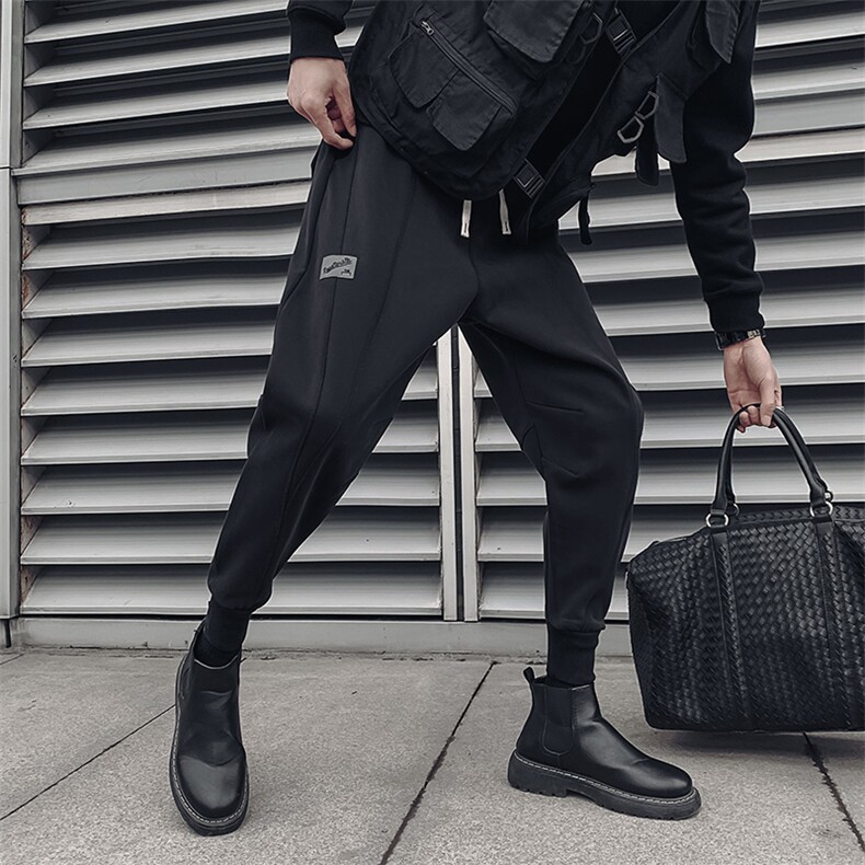 秋冬新品抖音阔腿小脚社会小伙运动裤宽松男裤D2101-P78-控108，男装休闲裤，电商A108