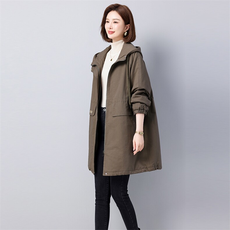 2024冬款新款加绒加厚保暖棉服派克服910款,女装派克服,秋牧寒烟