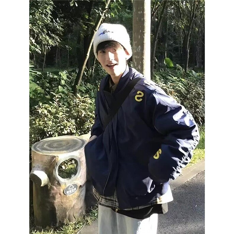 潮牌美式刺绣连帽重磅加绒卫衣男士冬季新款百搭宽松休闲情侣帽衫,男装卫衣,星座1210-1