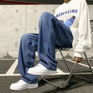 加绒加厚宽松休闲裤男潮牌百搭阔腿拖地裤K825-特批37加绒特批47图片