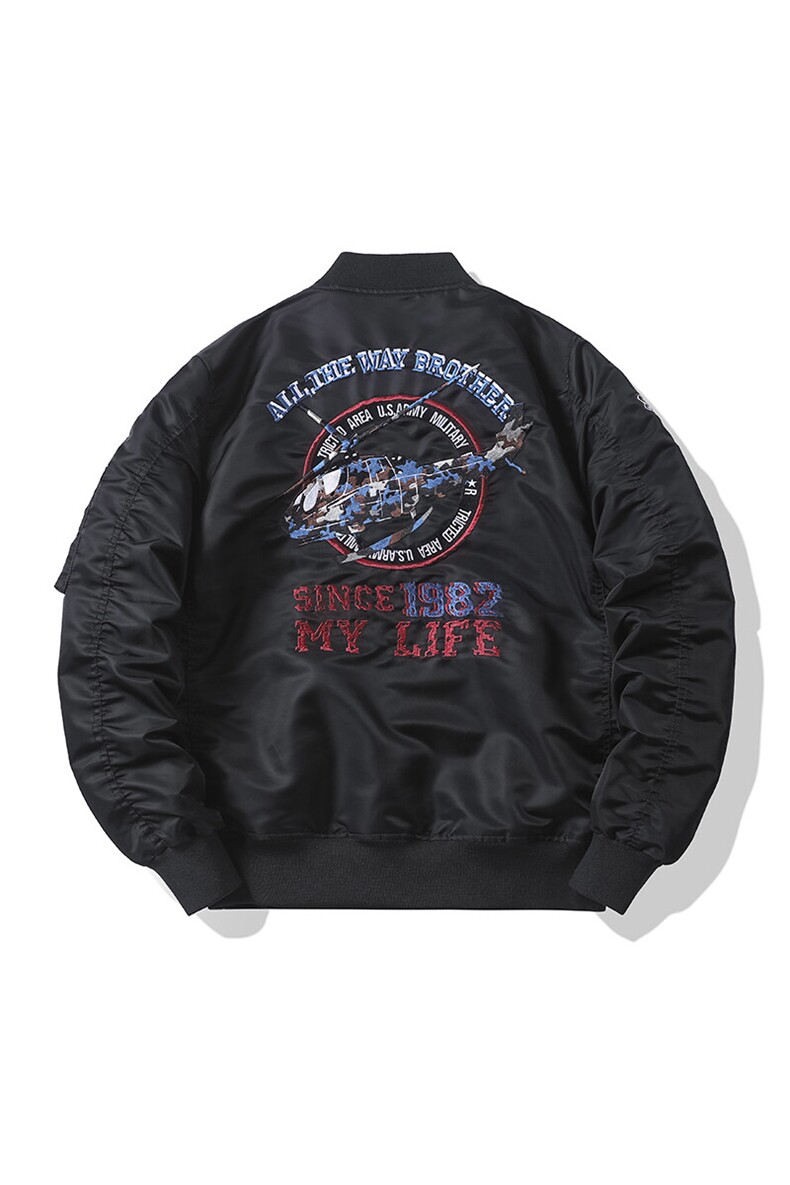 美式潮牌宽松版型飞行服时尚潮牌户外运动休闲加棉,男装夹克,星座210-5(原414-2)