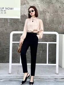 【现货】春装新款女裤休闲哈伦小脚裤九分裤图片