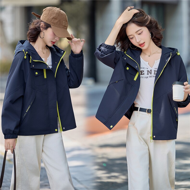 现货2025年秋季新款时尚百搭外套年轻韩版个性短外套,女装短外套,悦祺