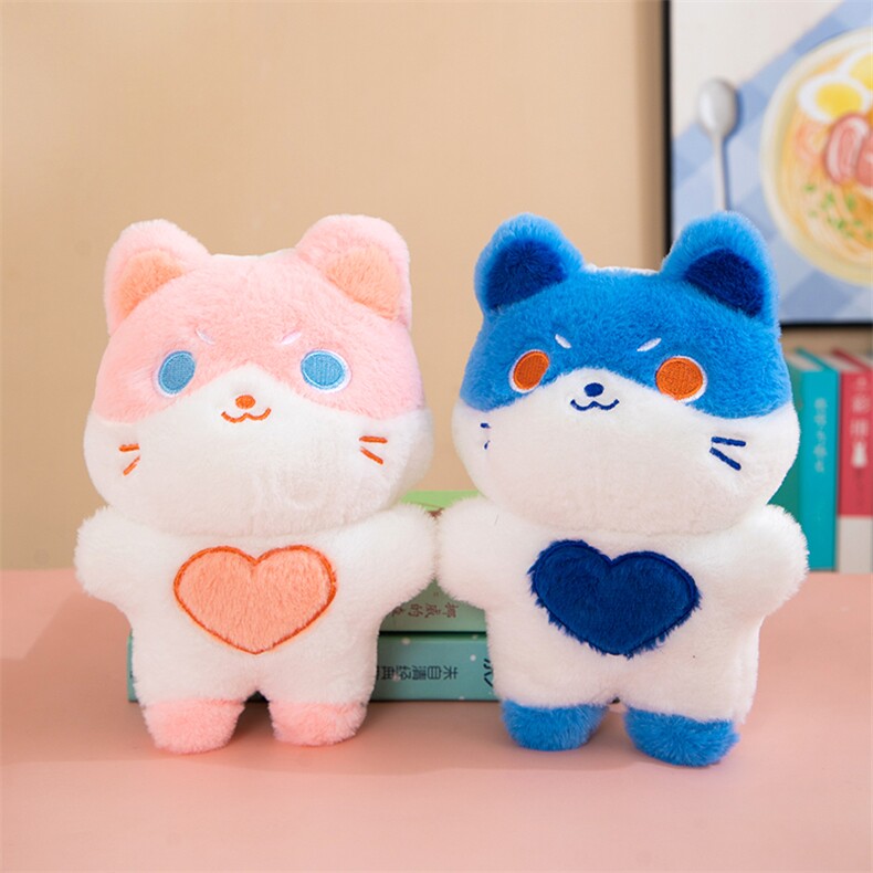 爱心猫，天倪毛绒玩具
