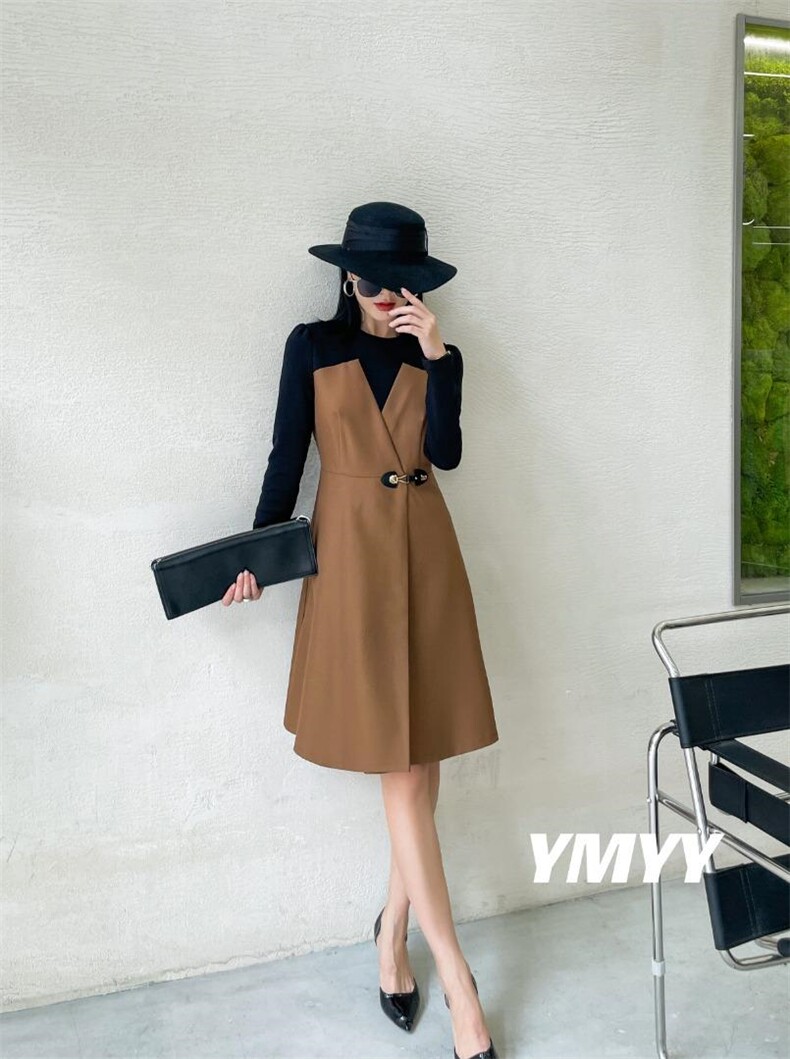 现货秋装新款连衣裙，女装连衣裙，依美依缘