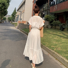 14号出货2020夏季新白色连衣裙225-1940（），女装连衣裙，浙宝225