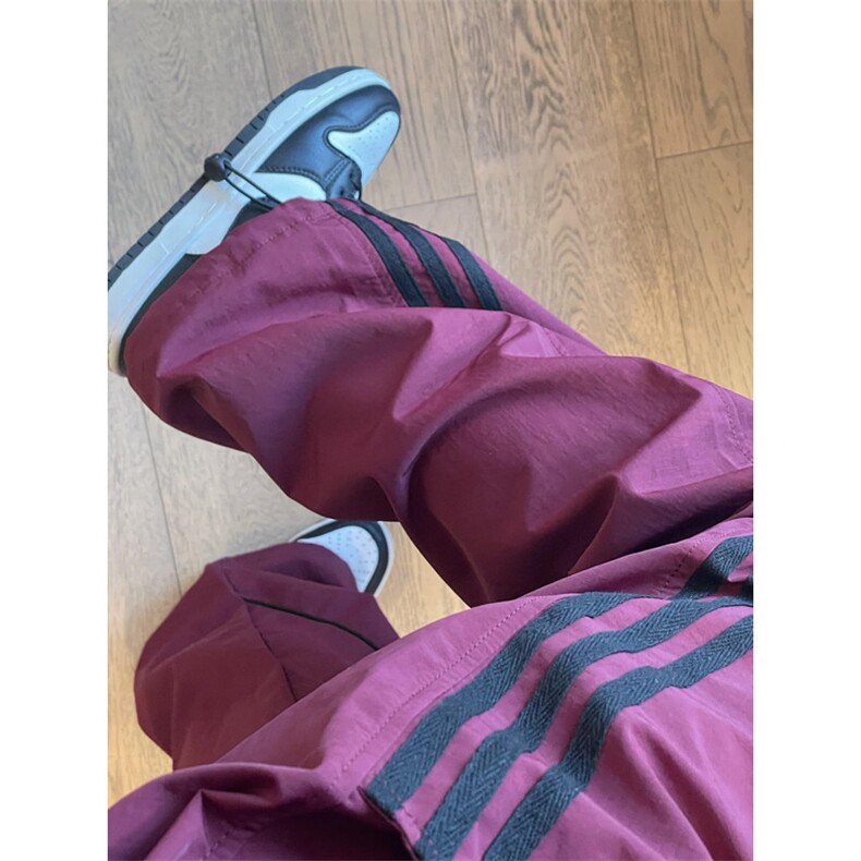 工装裤男女美式复古条纹运动裤潮牌爵士舞hiphop直筒裤子KC3106,男装休闲裤,星座1116A（原606A-3）