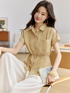 2026年夏季女休闲风时尚简约显瘦两件套图片