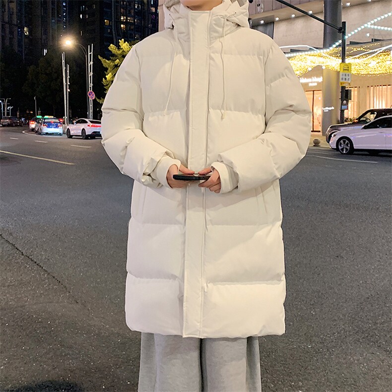 冬季潮牌情侣中长款连帽加厚保暖大棉袄8804-P85,男装棉衣,星座209-1