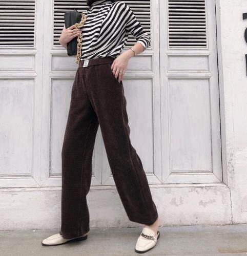 冬季新款雪尼尔宽松阔腿裤，女装，1+1 MAIN ROAD