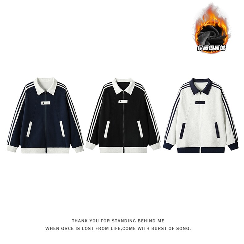 2025秋冬新款面层：51%棉49%聚酯纤维W5089J加绒-特P55控108，男装卫衣，电商A001-1