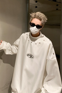 美式半高领长袖卫衣男2025秋季宽松休闲外套 XZ514-2-24228-P78图片