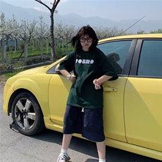 美式复古工装七分裤男夏季薄款宽松速干休闲短裤潮牌潮流六分裤子，男装牛仔裤，星座218-1（原230）