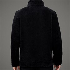 MJ-2023秋冬2021海宁男式羊毛皮草男翻领修身颗粒绒夹克P270,男装夹克,电商B360