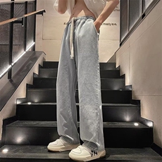 港风潮男夏季新款个性牛仔裤嘻哈ins潮高街潮流痞帅K96，男装牛仔裤，星座205-2