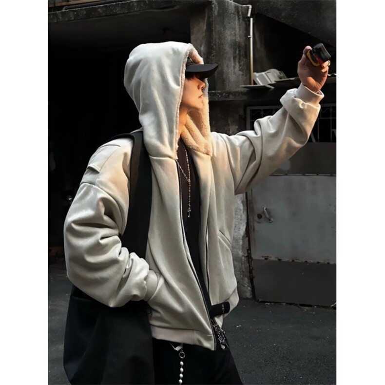 哈灵顿重磅工装夹克男秋冬季座山雕棉衣外套cleanfit美式加绒棉服图片