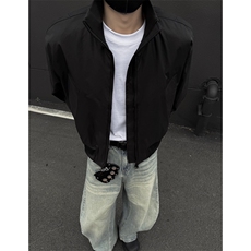 档口图炫彩缎面飞行夹克立领短款廓形美式棒球服J2591-P70，男装夹克，星座1213