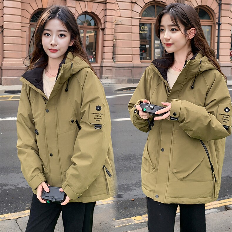 现货秒发2024冬装新款加厚韩版保暖棉衣棉服冲锋衣外套,女装棉衣/棉服,星宇服饰