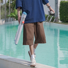 B225-K2406-P39-X49--90棉10化纤-可二开-现货库存-宽松阔腿短裤，男装牛仔裤，电商B225