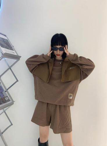 【现货】秋季新款时尚披肩三件套，其它，二分之一