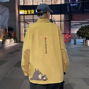 春季长袖衬衫男宽松港风衬衣男外套男CSCS269-P35,男装衬衫,电商B371