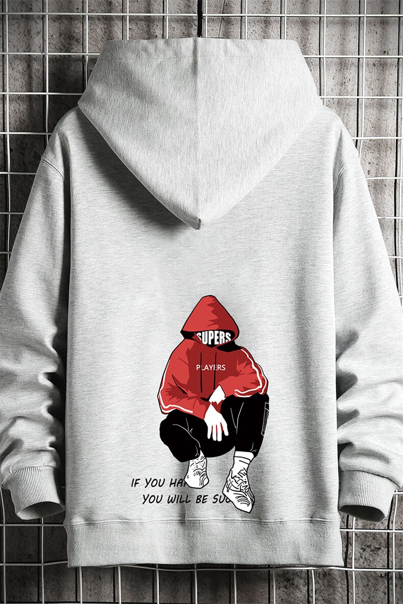 KS21051-P38连帽开衫卫衣男运动外套大码班服网格挂拍,男装卫衣,电商A040A