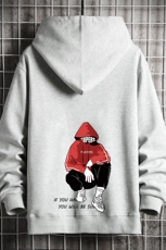 KS21051-P38连帽开衫卫衣男运动外套大码班服网格挂拍，男装卫衣，电商A040A